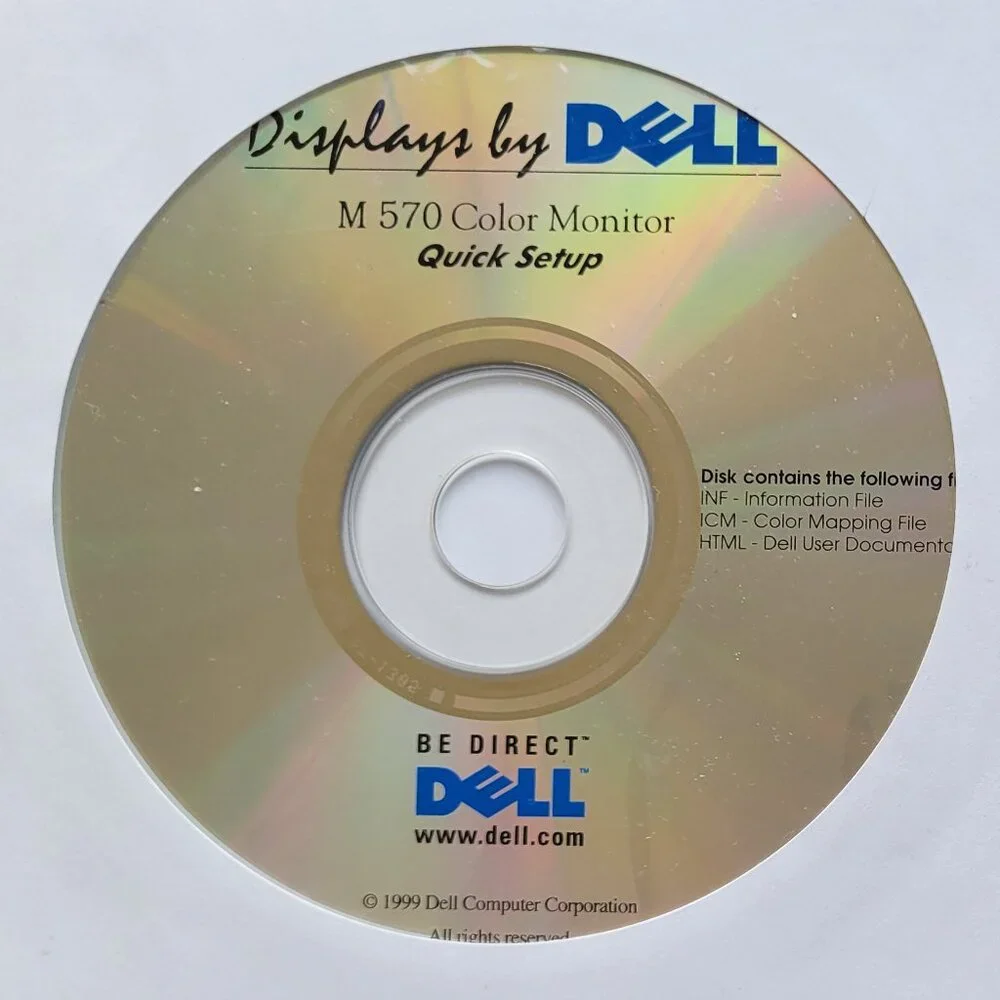 Vintage - Dell M570 Monitor Setup CD, 1999